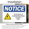 Signmission Electrically Classified Area Sign With Symbol, 24 in W x Rectangle, Vinyl Decal OS-2PACK-NS-D-1824-L-11704 - alternate 5